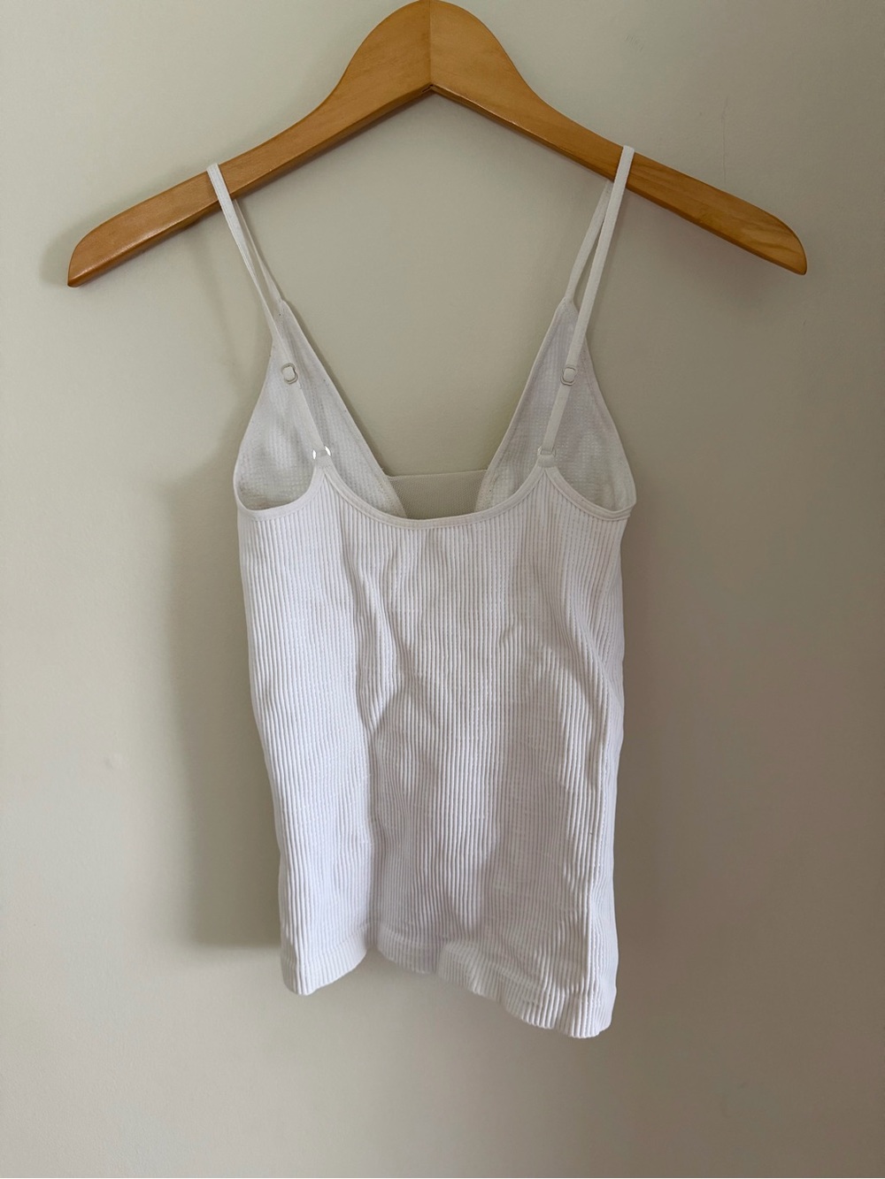 Free People White Ribbed Deep V Cami Tank - Picture 2 of 3